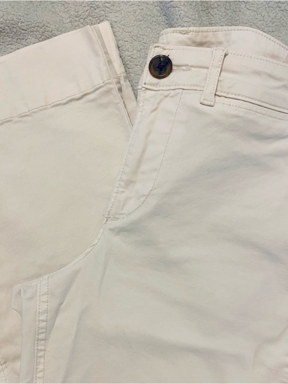Old Navy Cream High-Rise Casual Pants